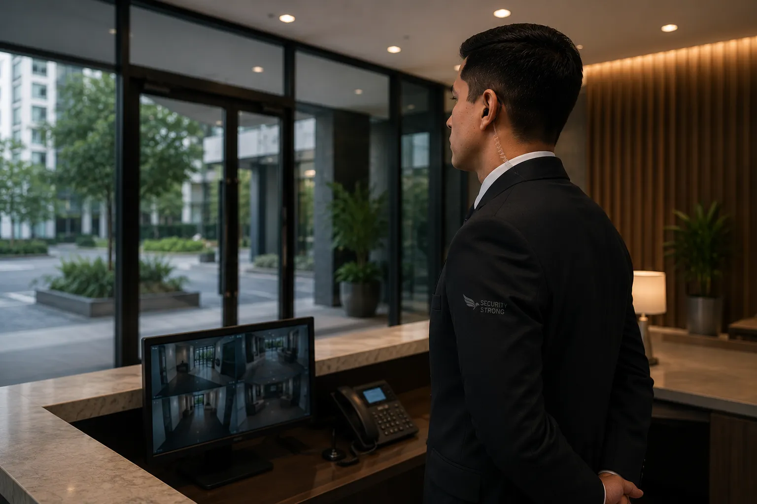 Personal de seguridad privada en servicio
